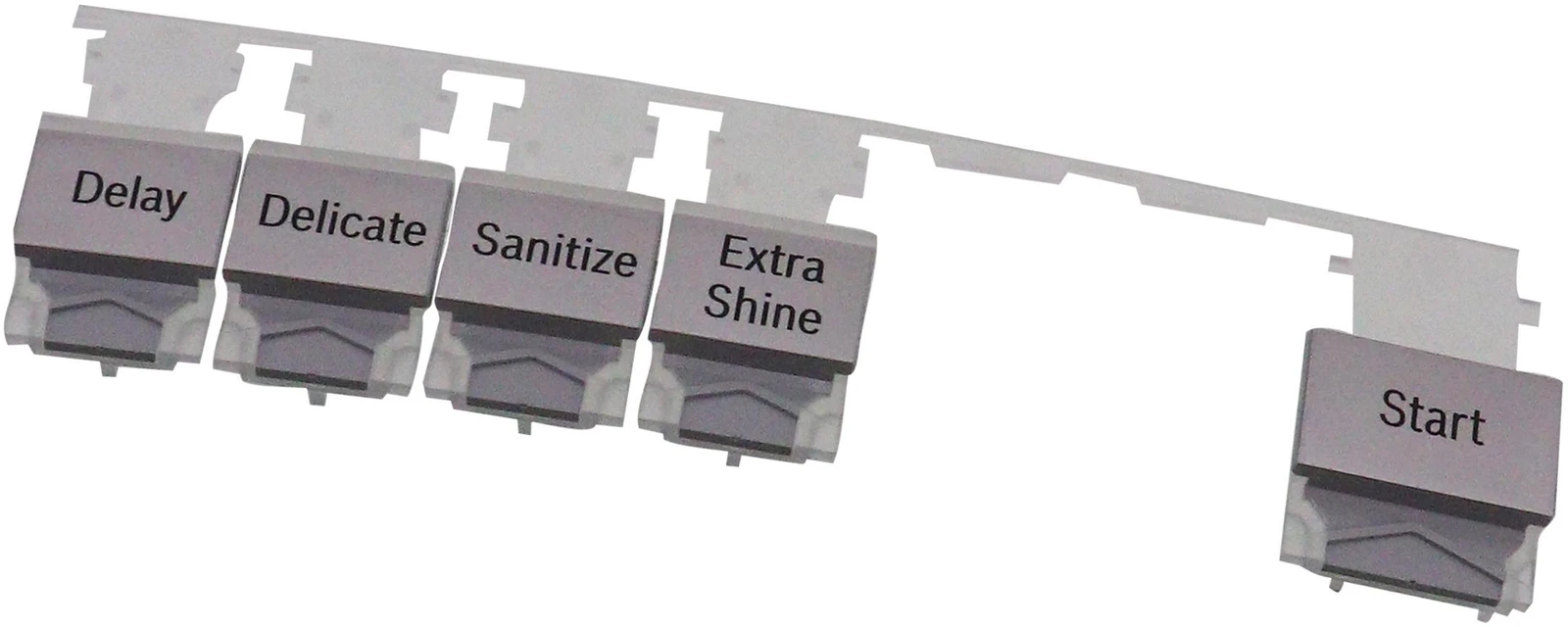Button Set Push Button Array, Silver, Options