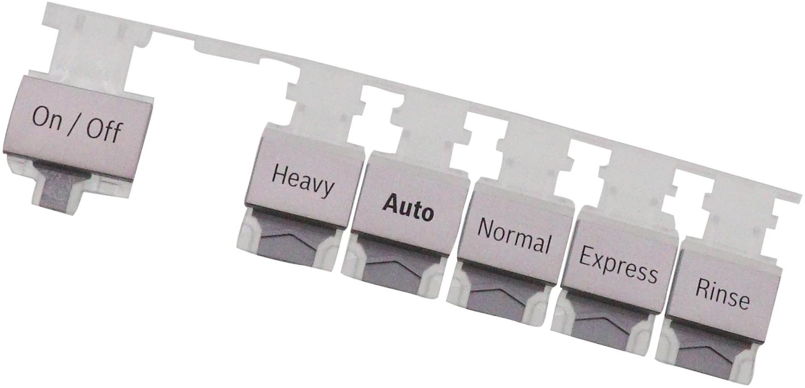 Button Set Push Button Array, Silver, On/Off - Program