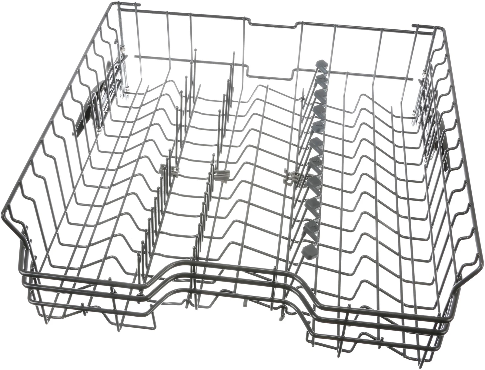Upper Crockery Basket Dark Grey, 4 Flip Tynes, Rackmatik, Kenmore