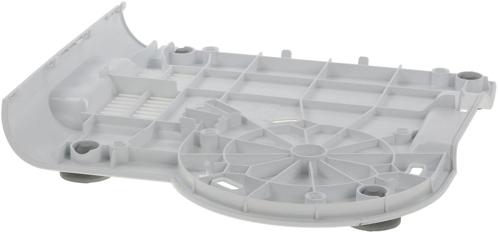 Bottom With Rubber Foot, White