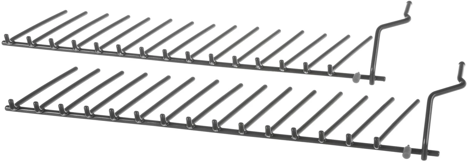 Flip Tine Lower Rack, Rear Left Side, Dark Grey