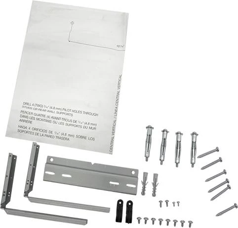 Rear Wall Mounting Kit (Incl 3-Pc Rear Wall Mounting Brackets,