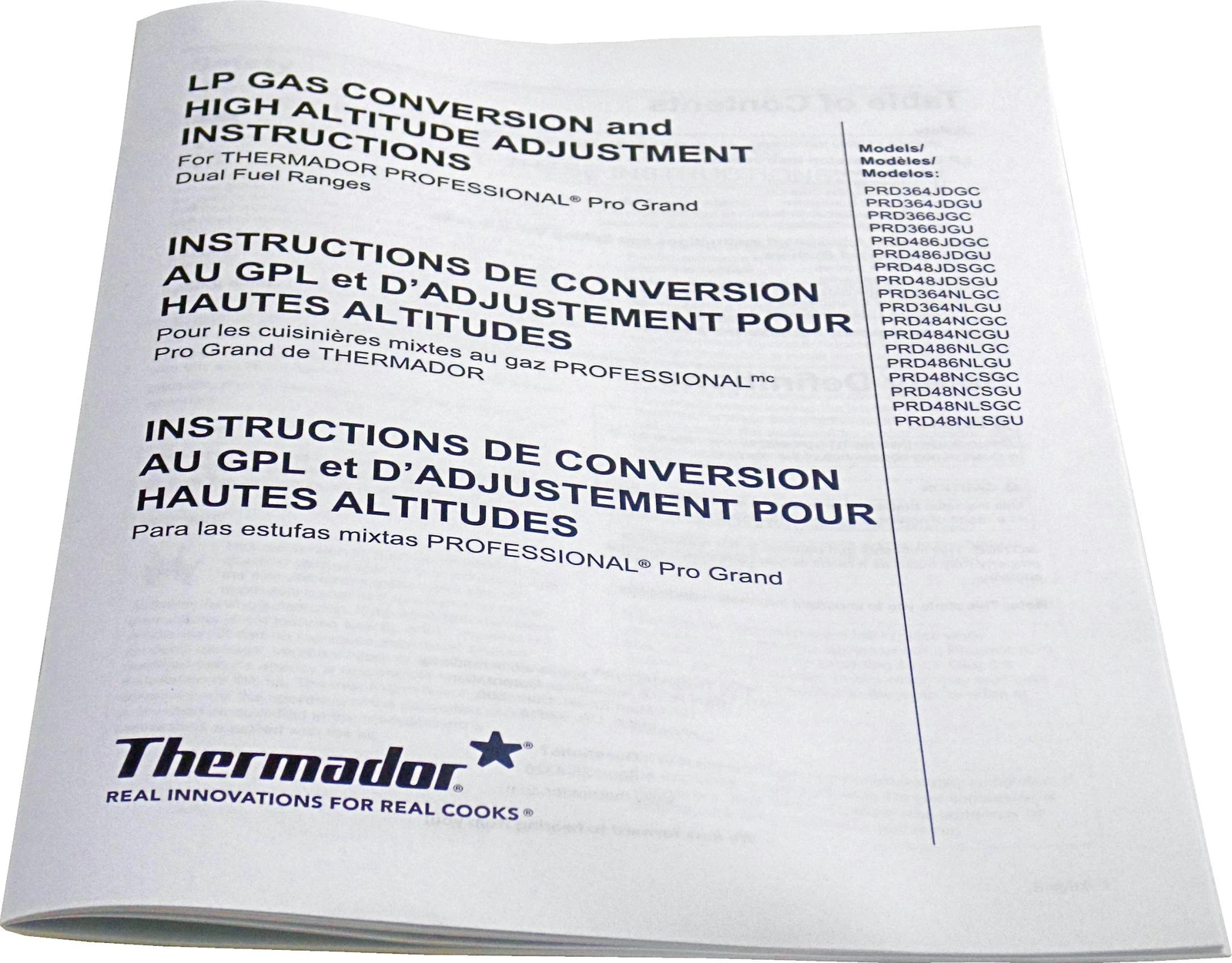Pgng LP Conversion/High Altitude Install Instructions