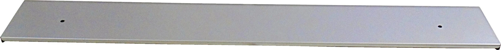 Toe Panel, Silver (Used With Brackets, Rubber Apron)