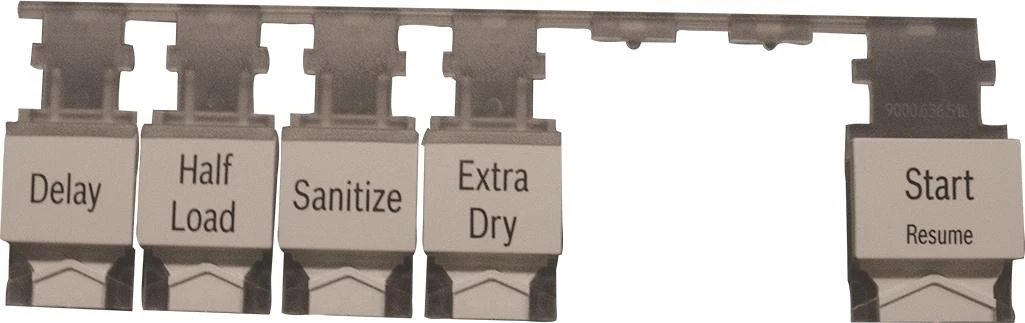 Button Set Push Button Array, Black, On/Off - Program