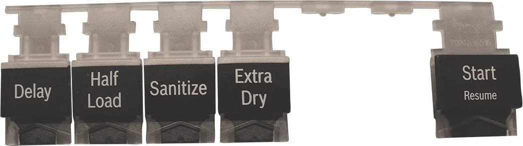 Button Set Push Button Array, Black, Start - Options