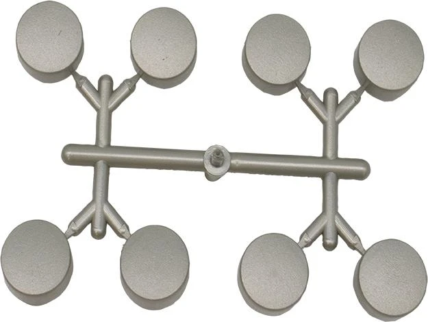 Button Set Push Button Array, Silver, Power