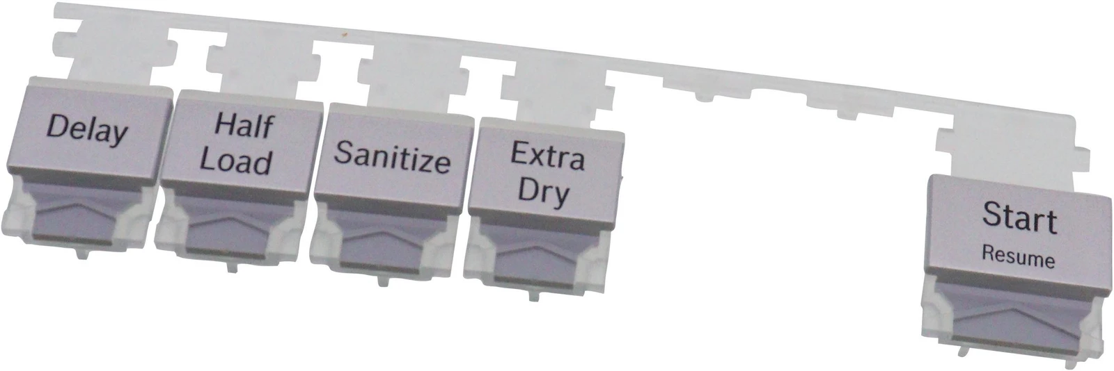 Button Set Push Button Array, Silver, Start - Options