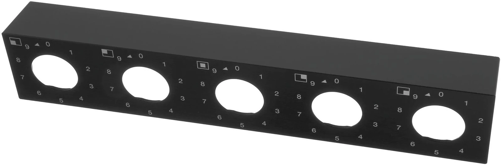 Gas, 90 Cm, Black, 5 Knobs.