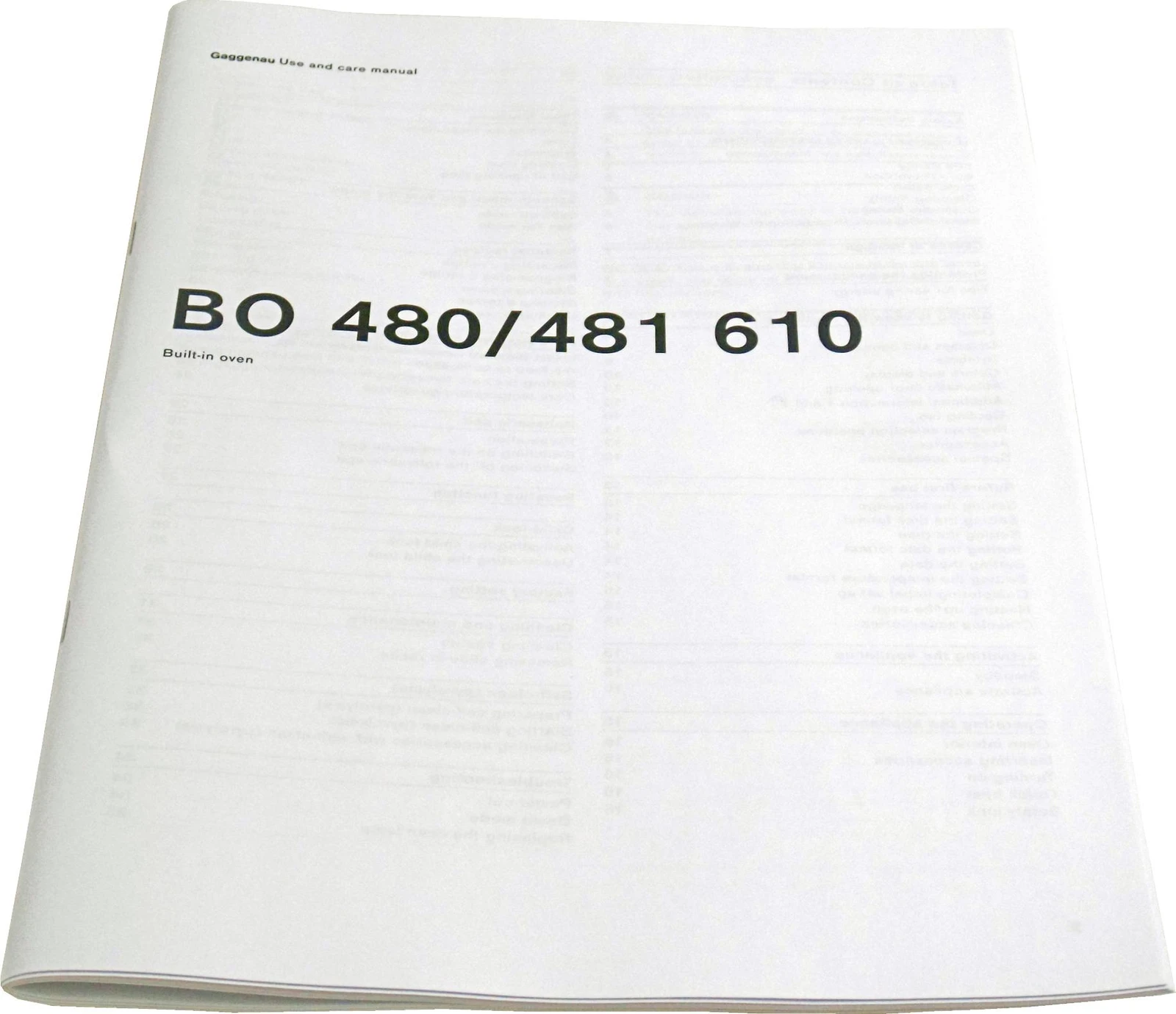Instruction Manual Gaggenau En-Us