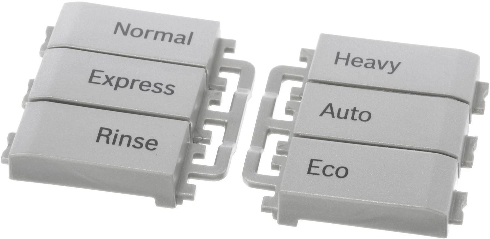 Push Button Set Stainless Steel Colored; Middle-Class
