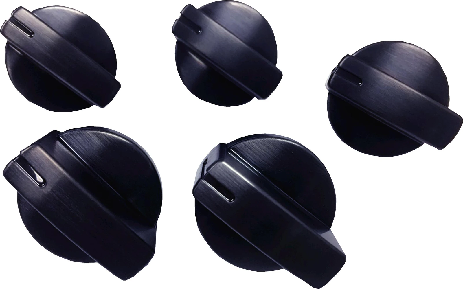 Black Stainless Knob Kit, SVC (Includes Set Of 5 Knobs)