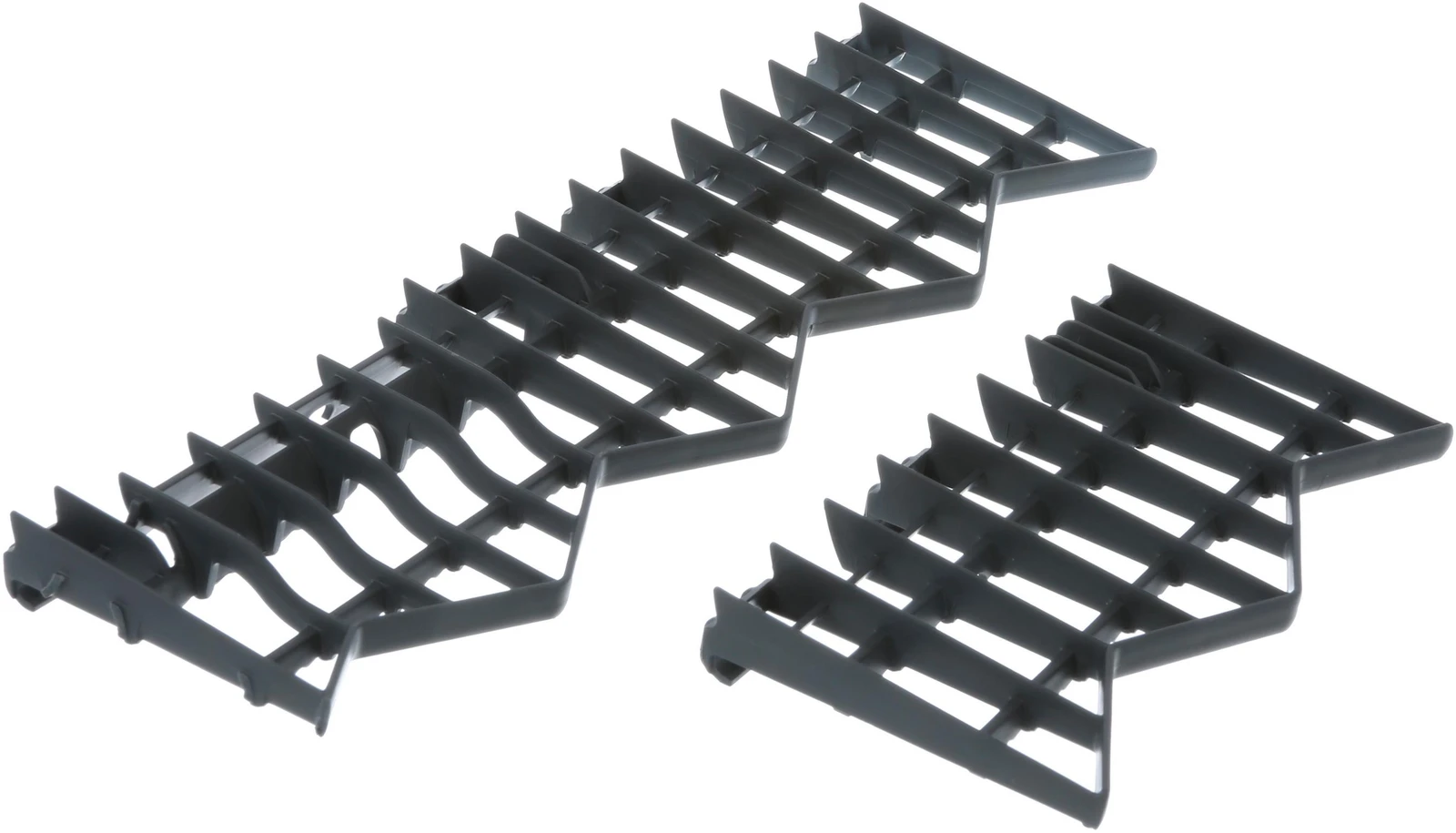 For Lower Rack, Dark Grey, (1x Long + 1x Short)