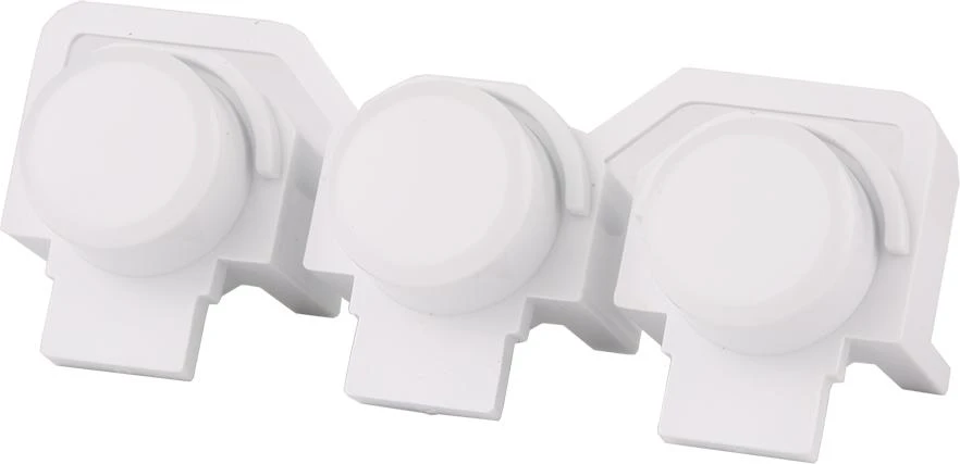 Push Button Set White,3 Extra-Buttons,Cutable