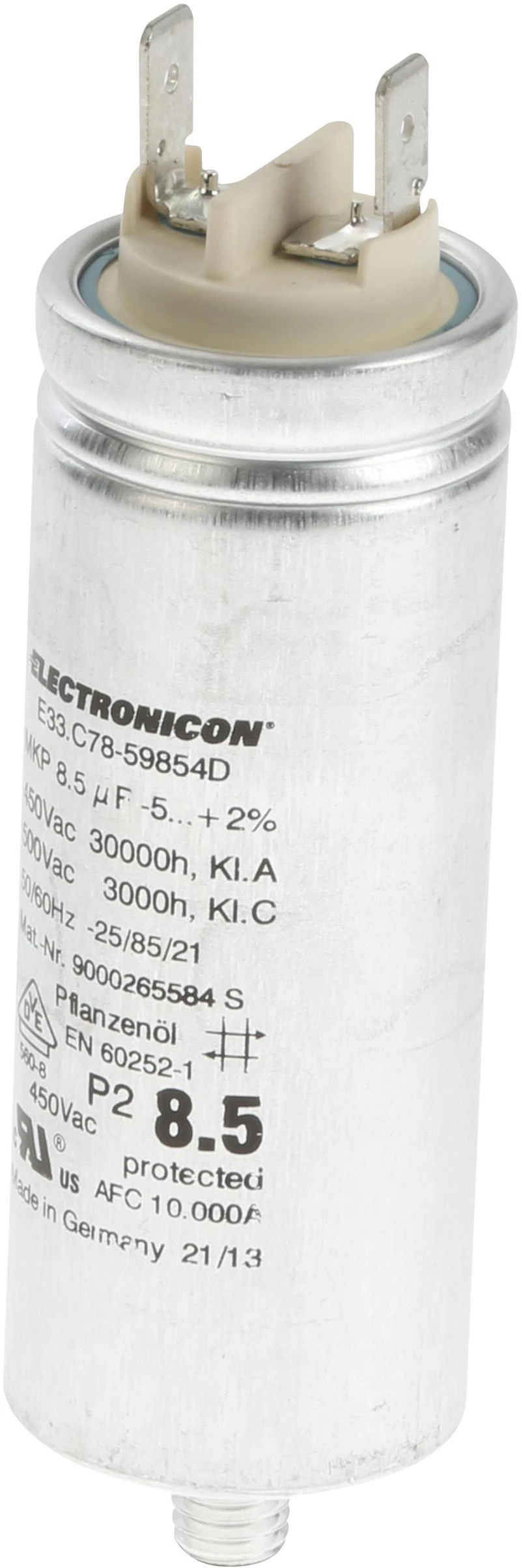 Paper Motor Capacitor 8,5 µF