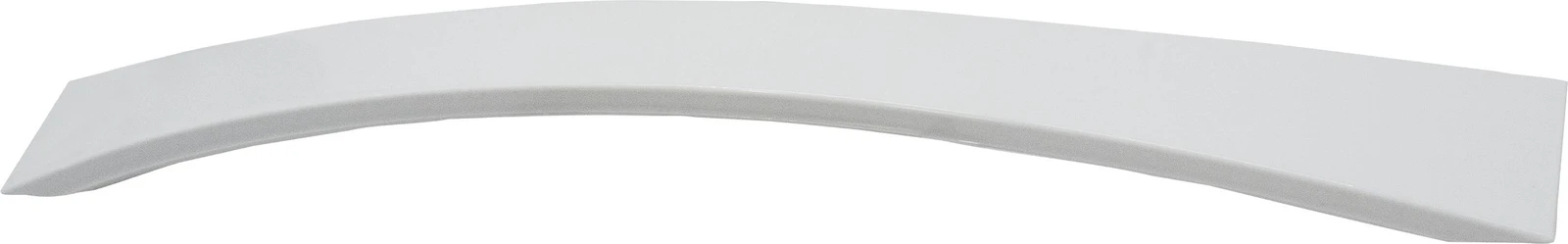 Door Handle, White, 1-Piece Curved