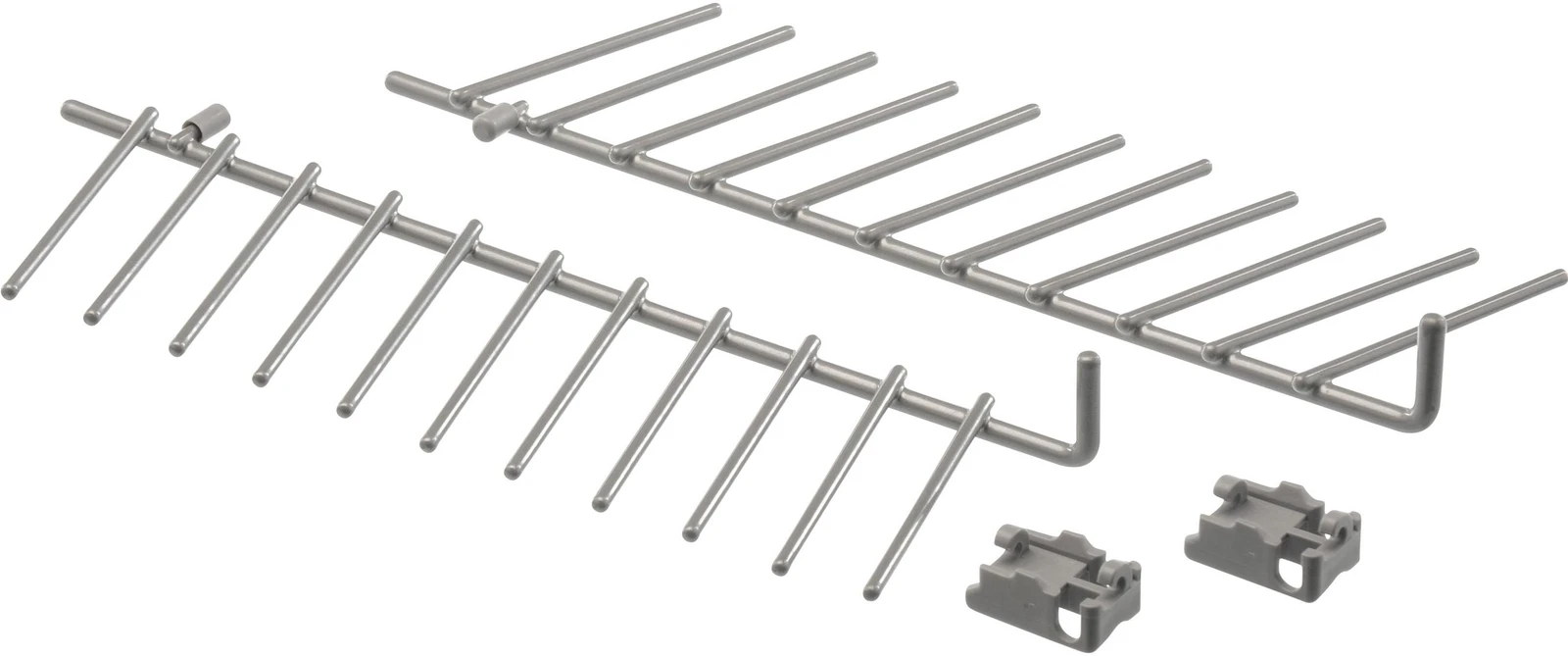 Flip Tine Set, W/ Clips, Upper Rack