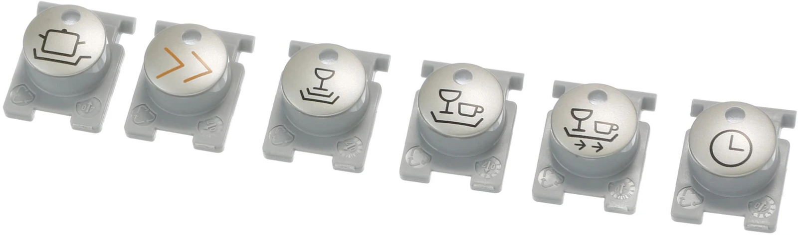 Push Button Set Stainless Steel;