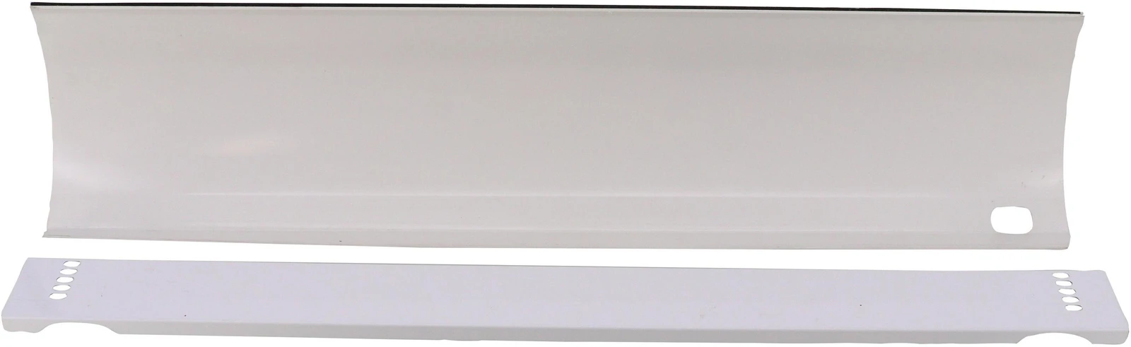 Toe Panel Set, White, Plastic / Metal