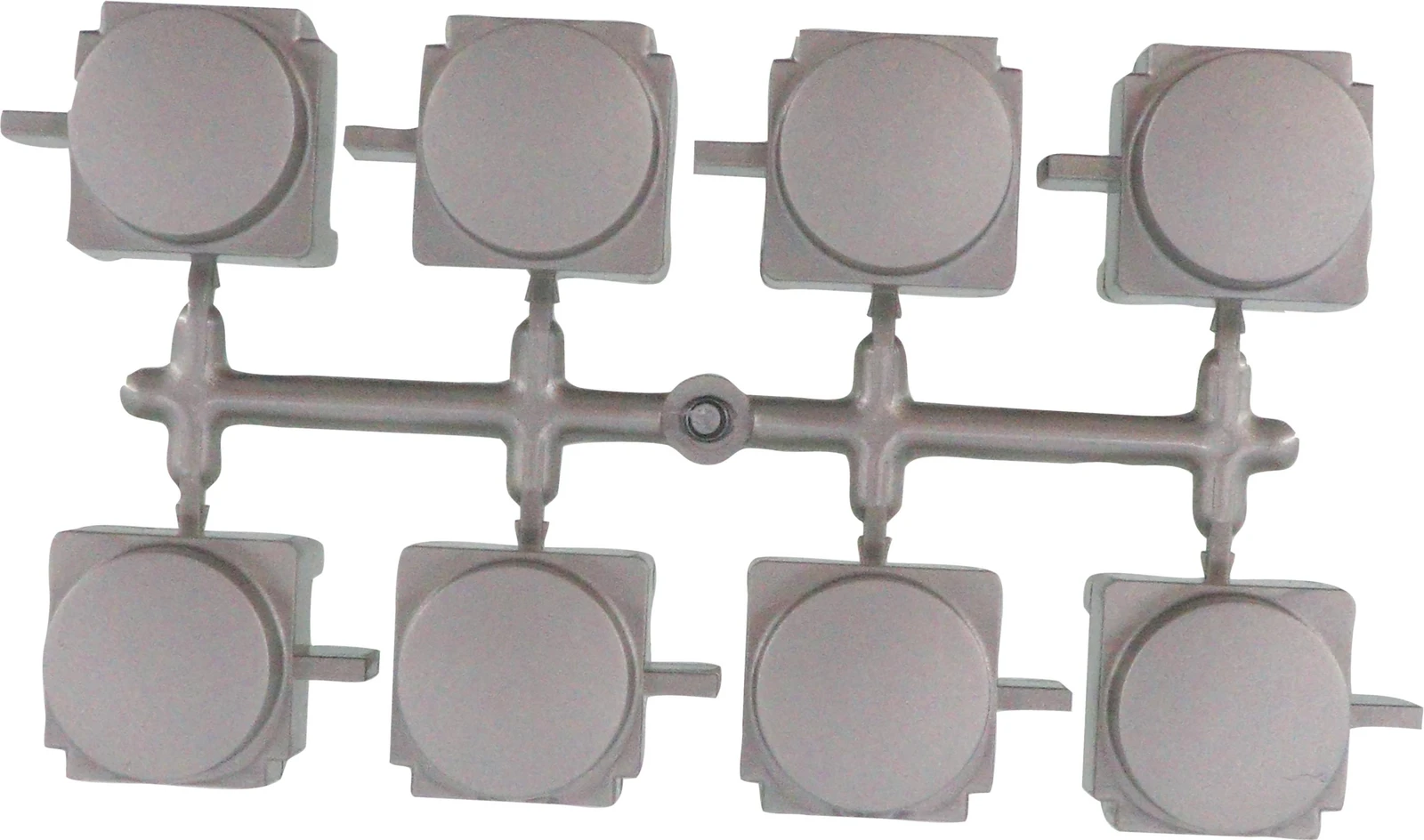 Push Button Cap Pushbutton, Start/Stop, Silver (6/Pkg)