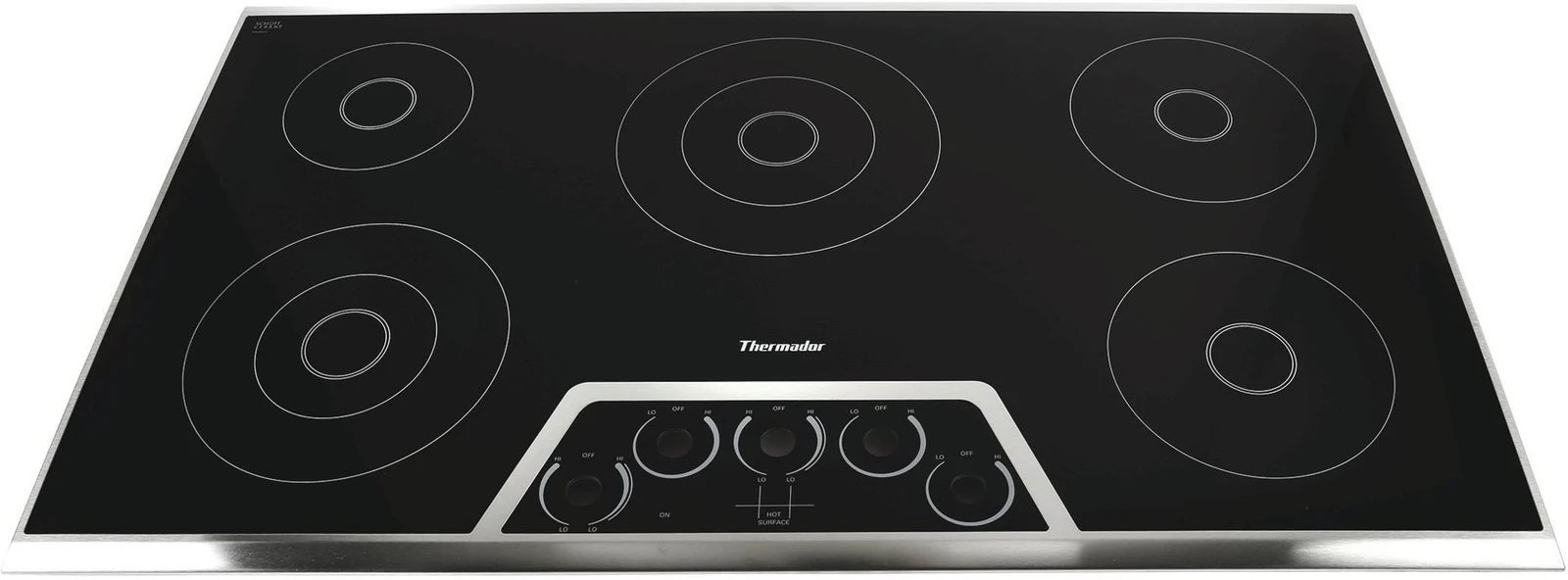 Glass Ceramic Hob Top Stainless Steel Frame 36"