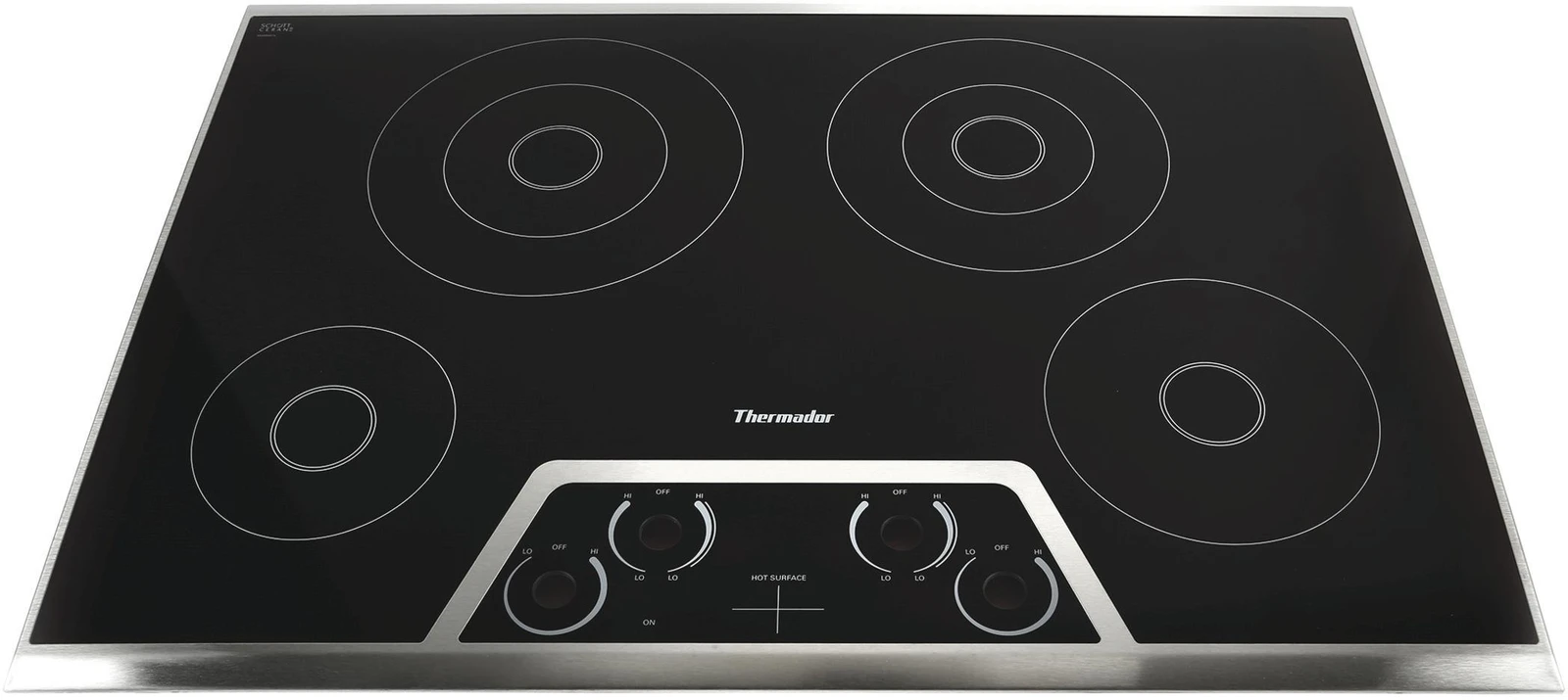 Glass Ceramic Hob Top Stainless Steel Frame 30"