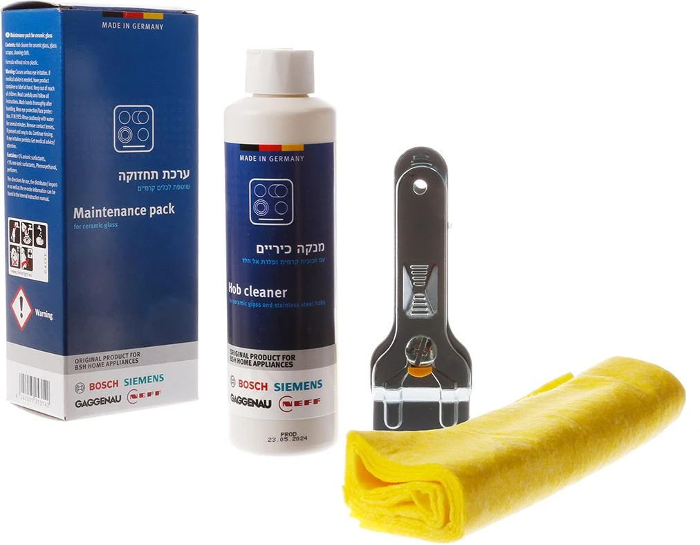 Hob Cleaner Set Maintenance Pack For Ceramic And Induction Hobs