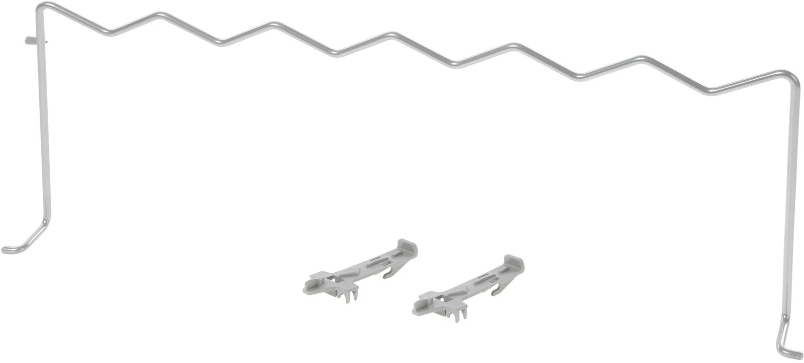 Bracket Silver, Glass Wire Bow With Bearing Plates