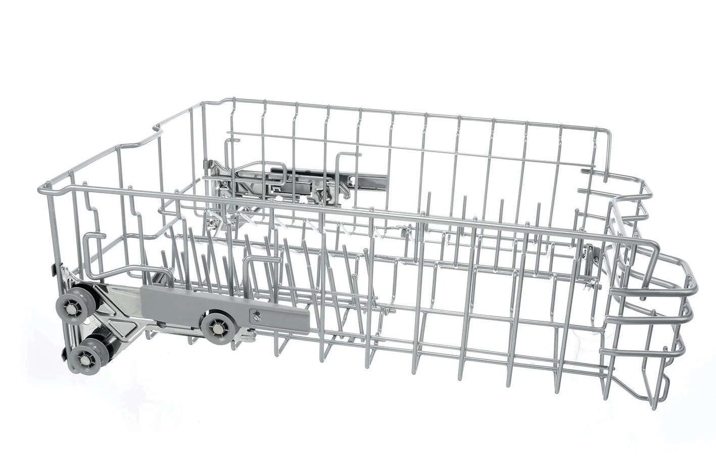 Crockery Basket Upper Rack In Silver, 3 Flip Tines, Justable