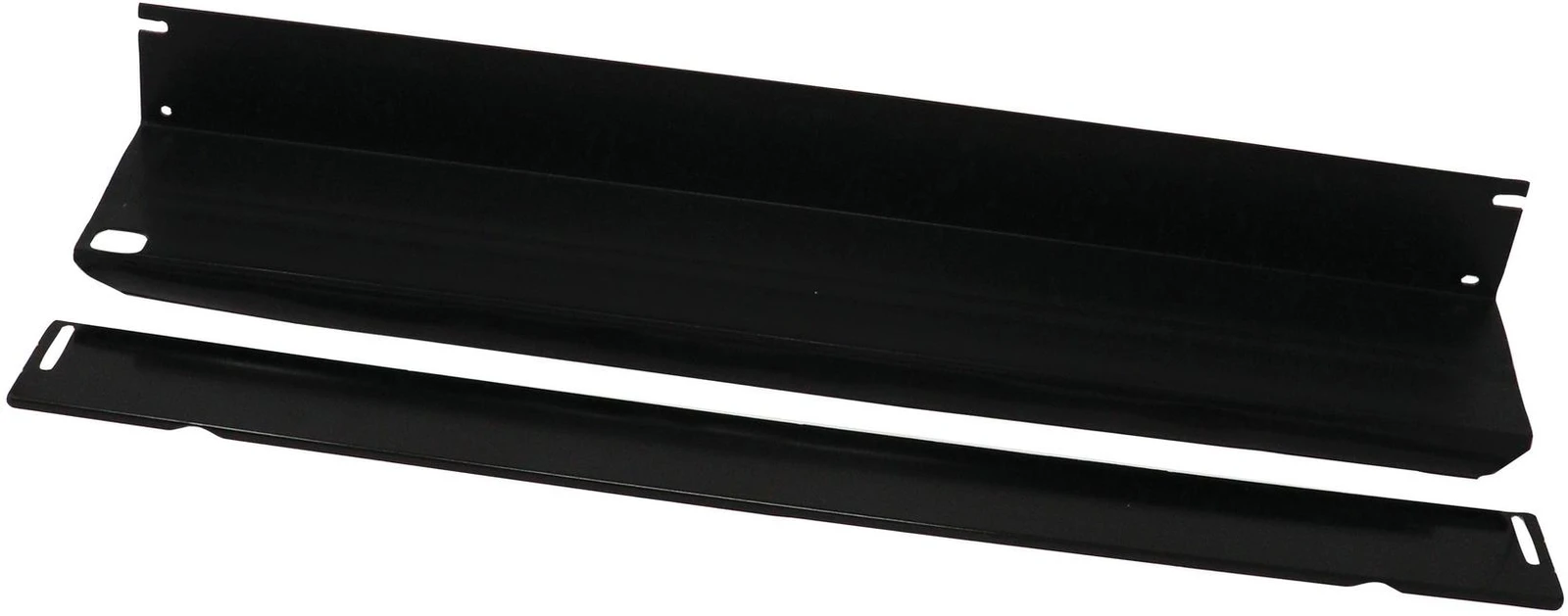 Toe Panel Set, Black, Plastic / Metal