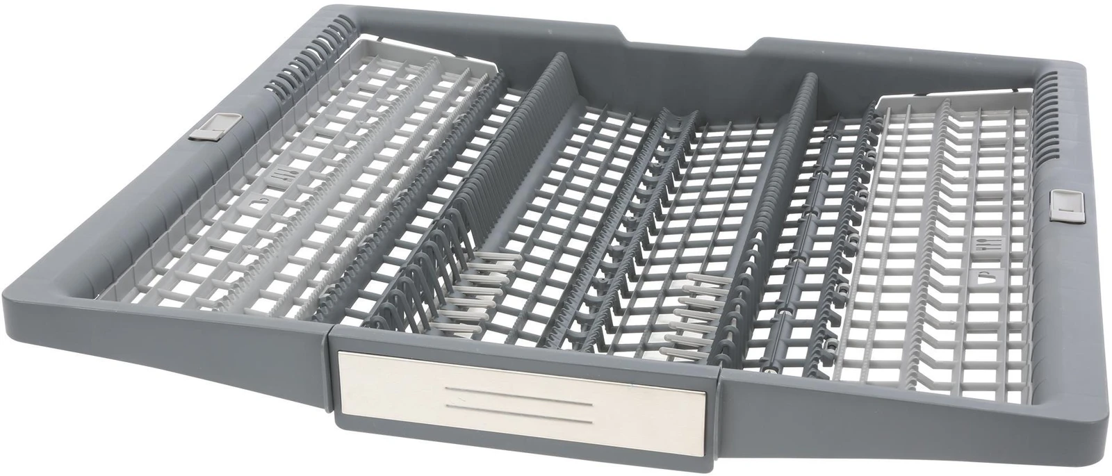 Cutlery Drawer Dark Grey With Inlay Stainless Steel;