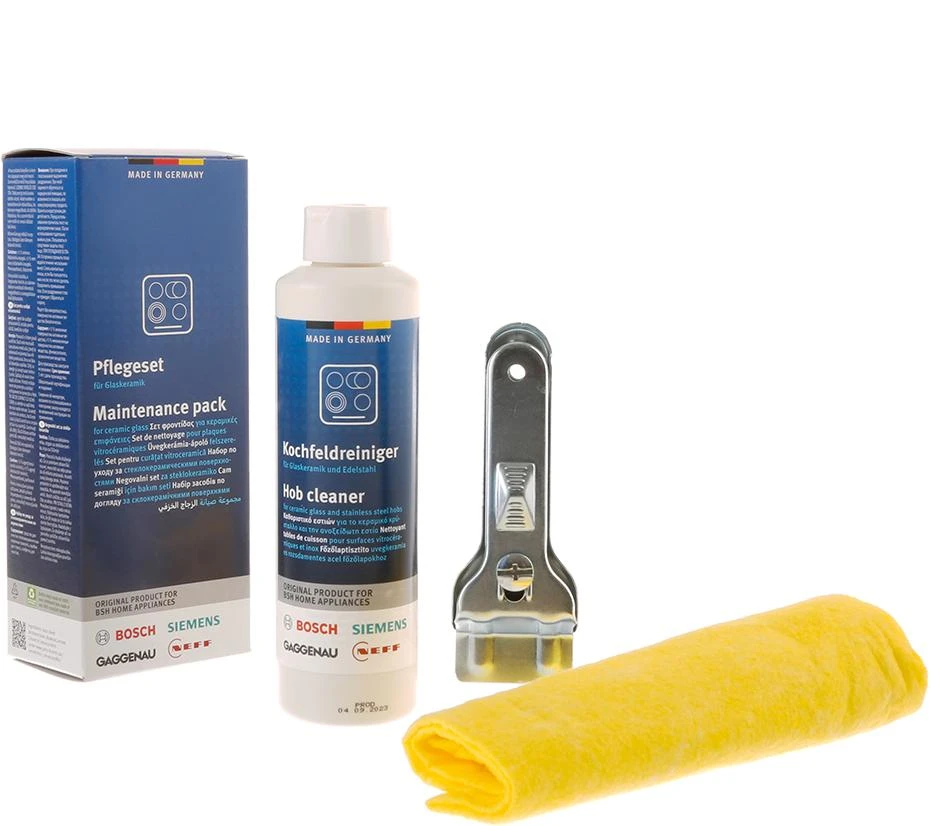 Hob Cleaner Set Maintenance Pack For Ceramic And Induction Hobs