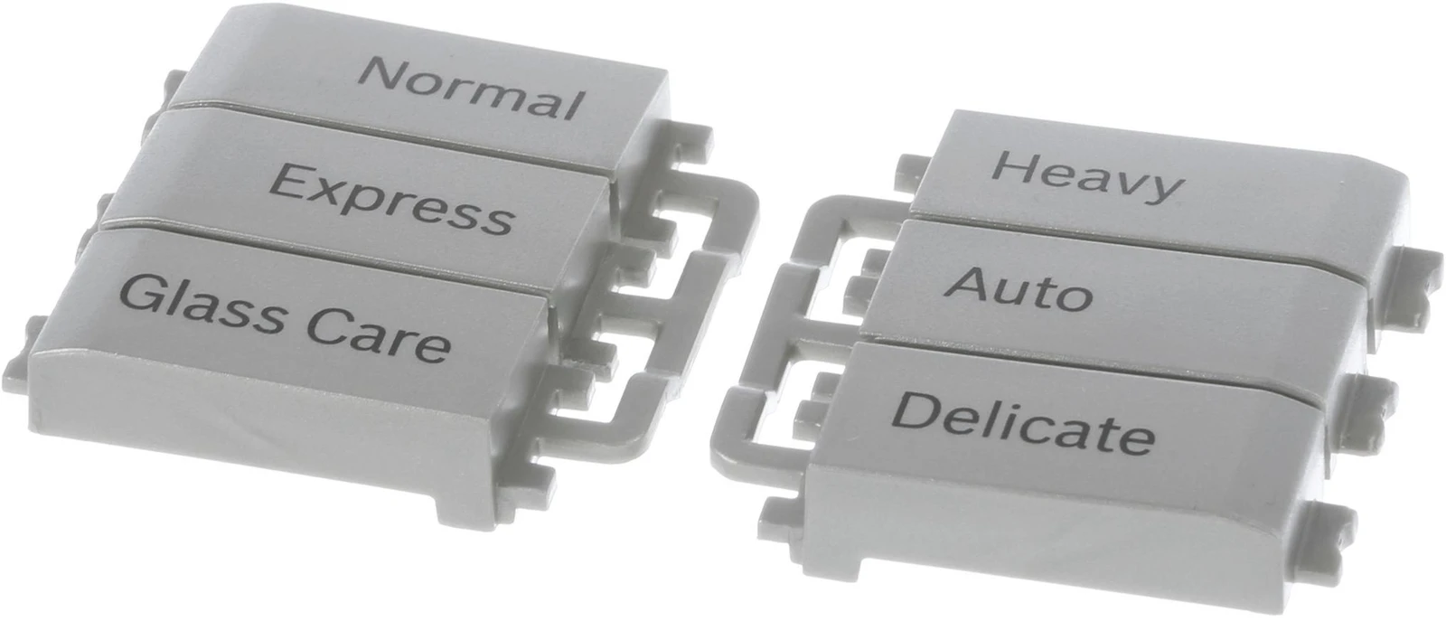 Push Button Set Stainless Steel Colored; Middle-Class