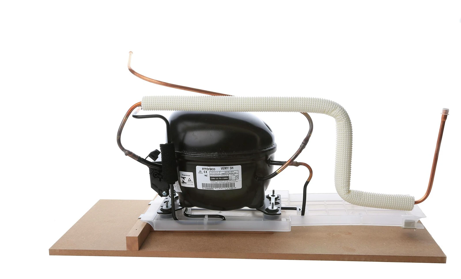 Compressor Set With Bracket And Water Tray Fridge Compartment