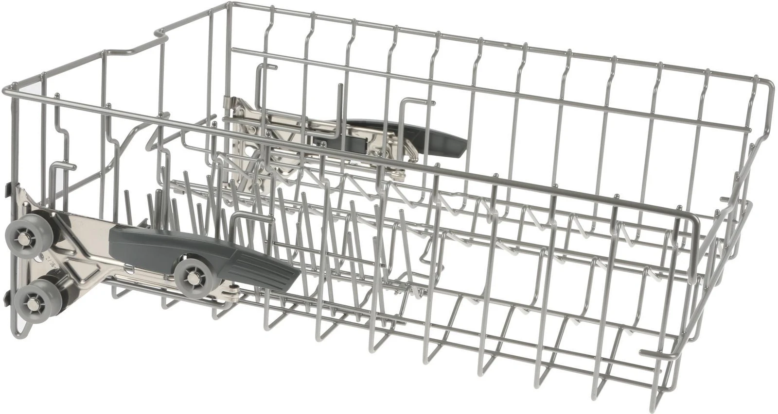 Upper Crockery Basket Silver, 2 Flip Tines, Rackmatik