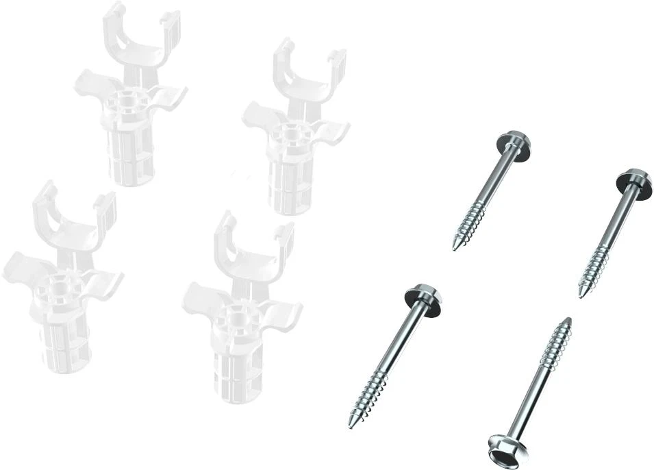 Fixing Kit 4x Screw + 4 Spacer