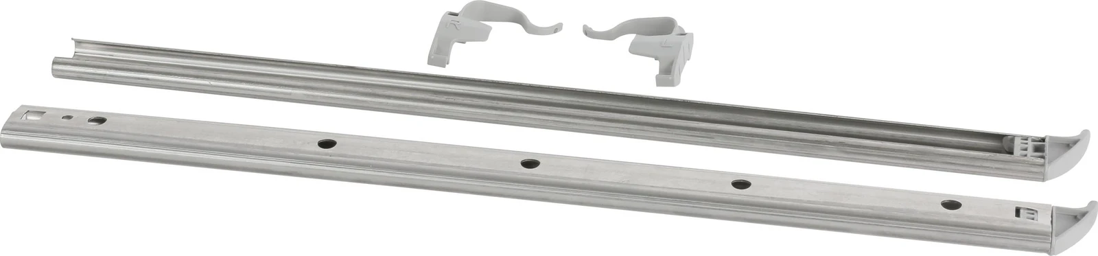 Rack Guide Rail For Upper Rack, Left + Right, With Clamp