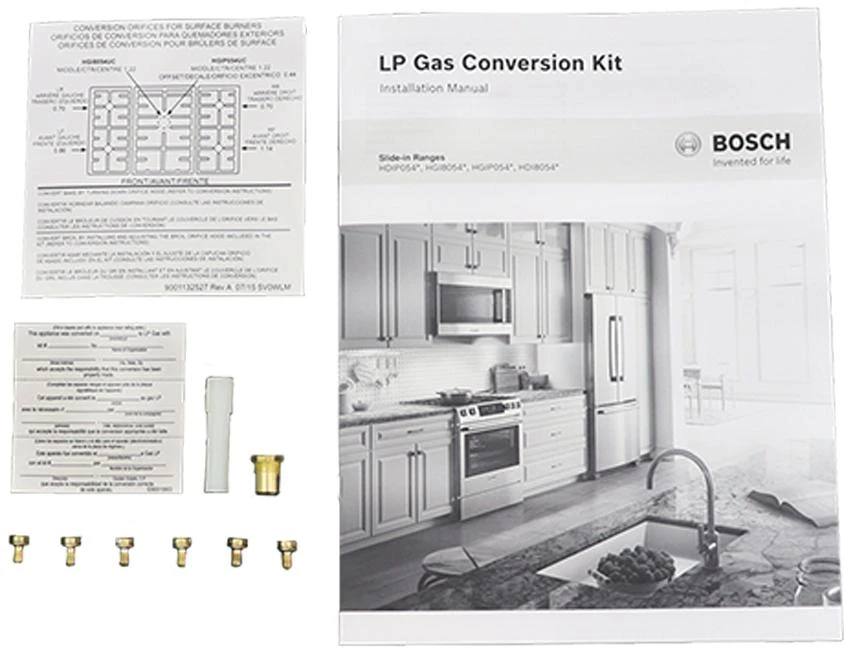 Set Of Jets LP Conversion Kit, Gas Sir, SVC (Jets, Conv Label,
