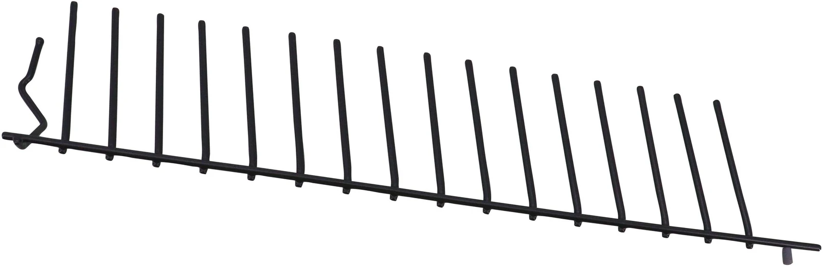 Insert Flip Tine, LR, Short Rear, Back, Dark Gray