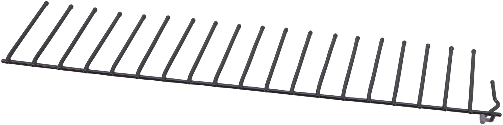 Insert Lower Rack Flip Tine, Dark Gray, Back Front
