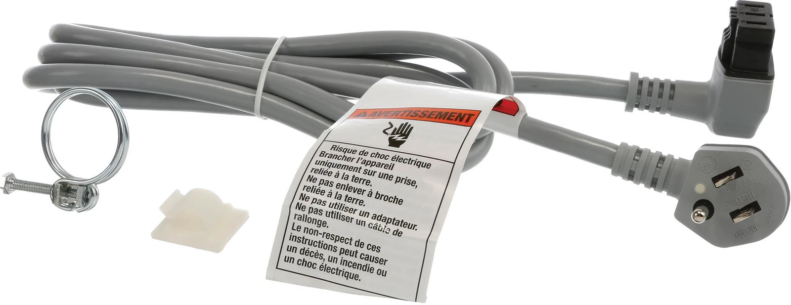 Power Cord With Country Spec. Plug (Type B) Nema 5 Plug, Usa, Canada, 66.9 Inch, Max. 125 Volts