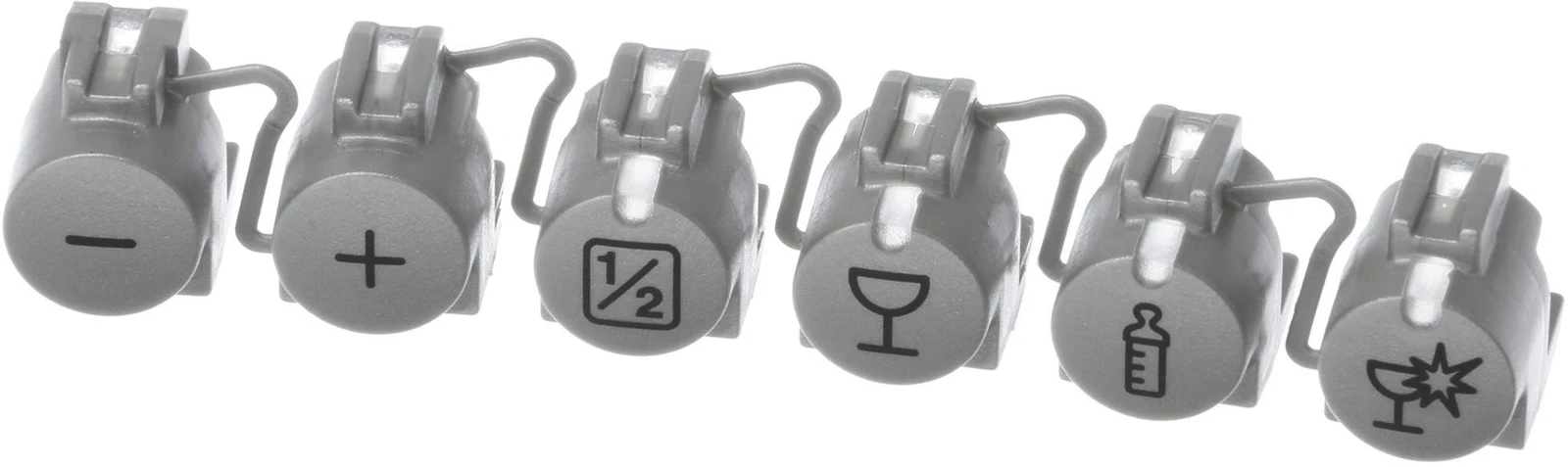 Push Button Set Stainless Steel;