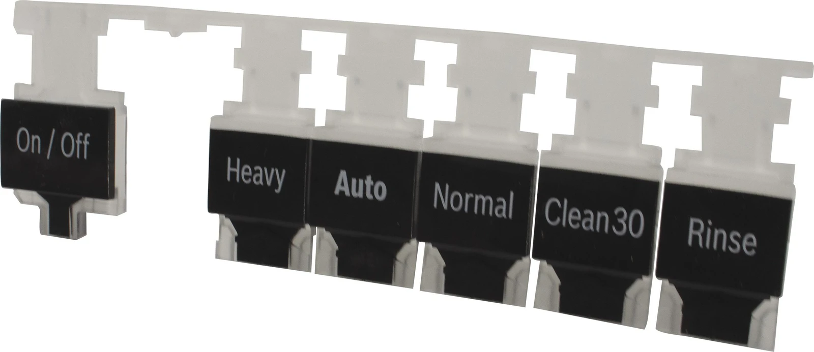 Button Set Push Button Array, Black, On/Off - Program