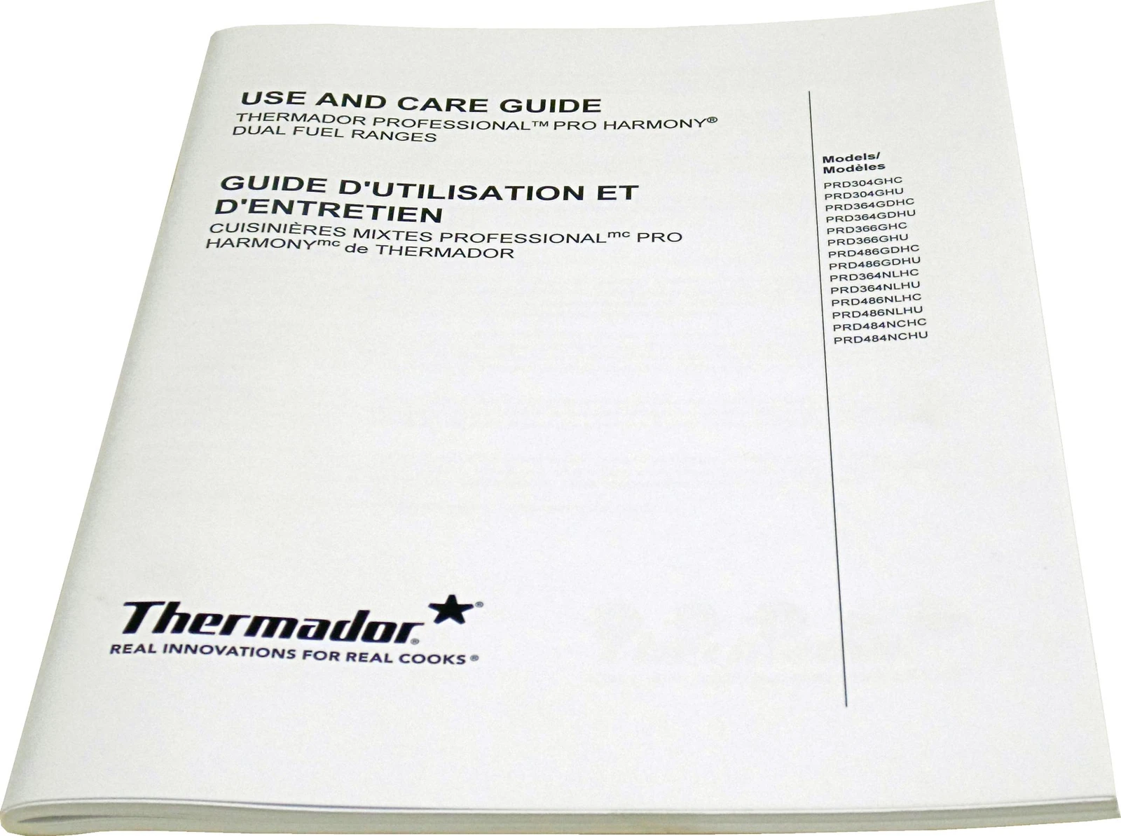 Manual, Use And Care PRO24 DF Eng/FR