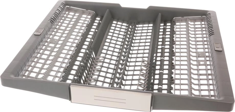 Cutlery Drawer Dark Grey, With Handle, Flip Trays And Flip Tines