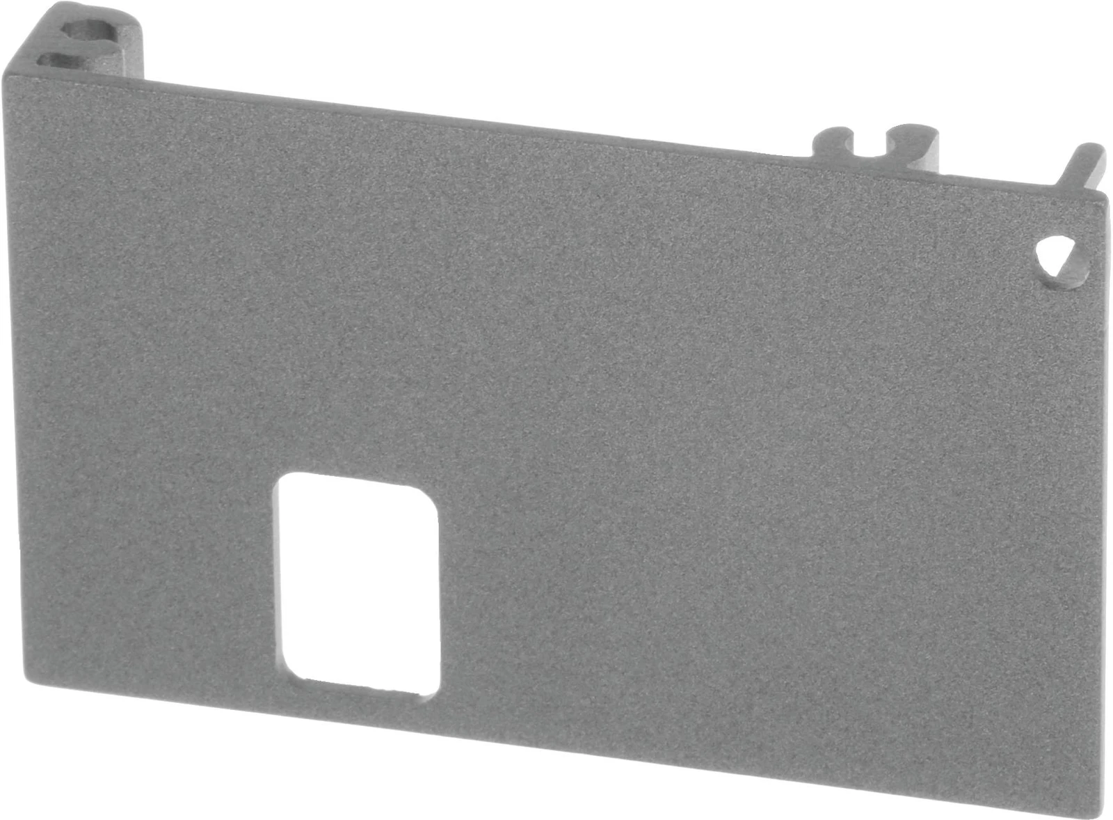 Panel Design Block, Lock, Left, Colour Stainless Steel.