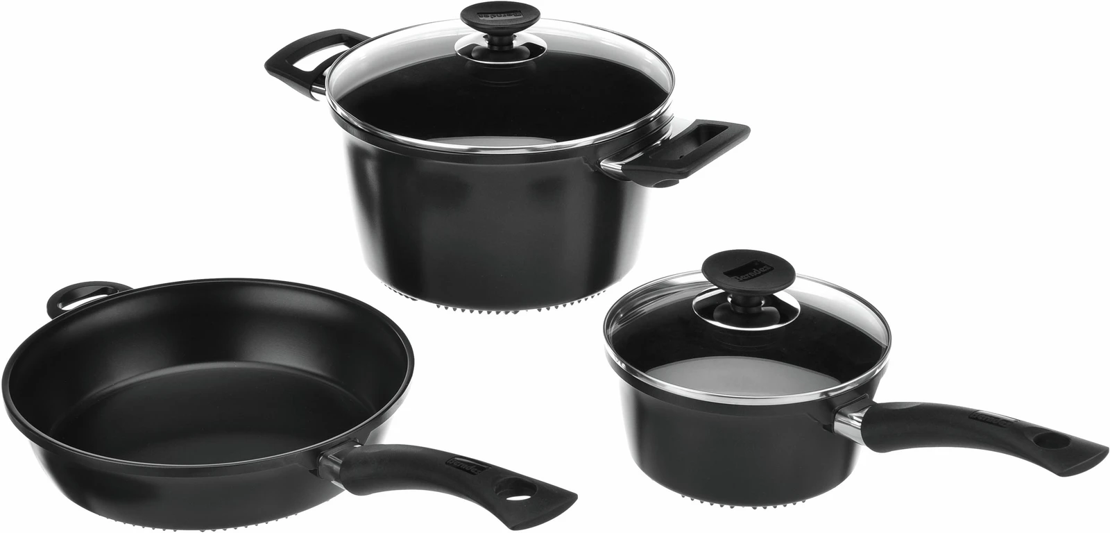 Pan Set For Gas 3-Piece Cookware Set
