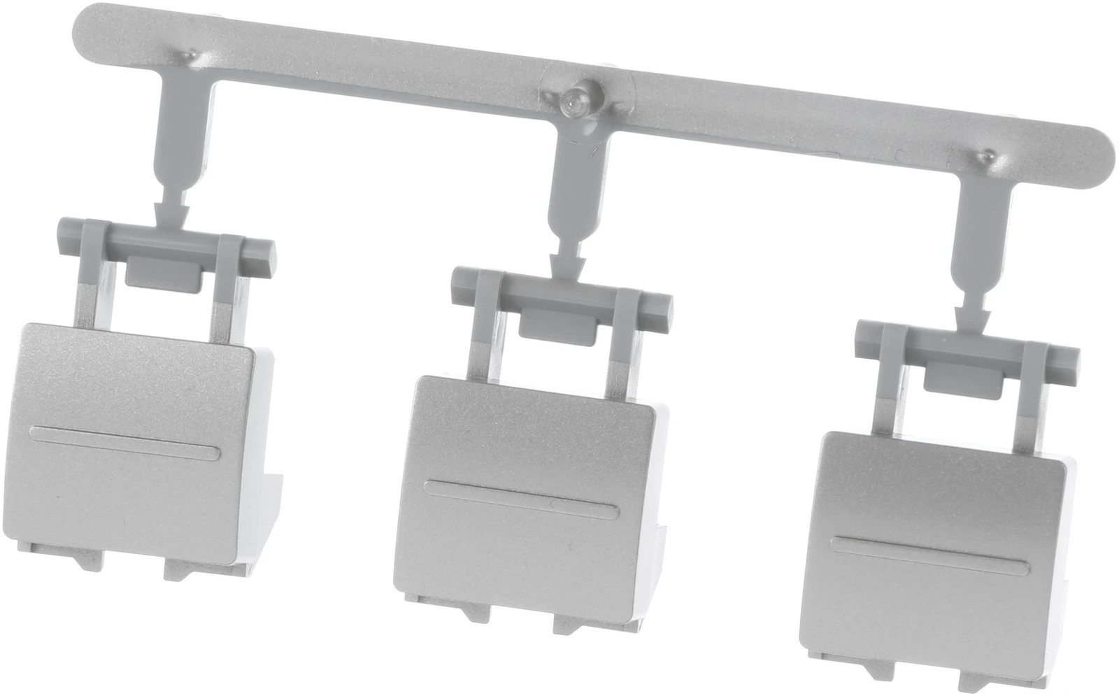 Push Button Set Pushbutton Array, Silver (SS), 3-Button