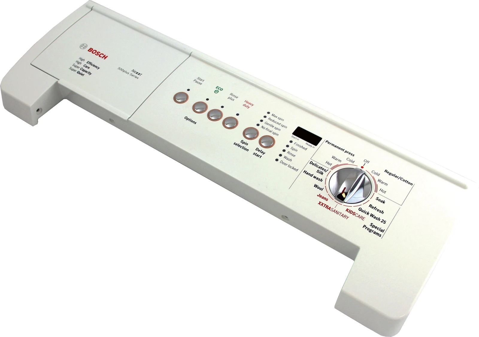 Control Panel, With Buttons/Knob/Flap, White