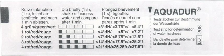 Hard Water Test Strip